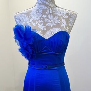 NWT Bebe royal blue pencil dress